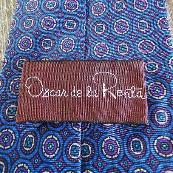 Oscar de la Renta & Michael Kors. 100% Silk. Classic men’s neckwear - Picture 4 of 8
